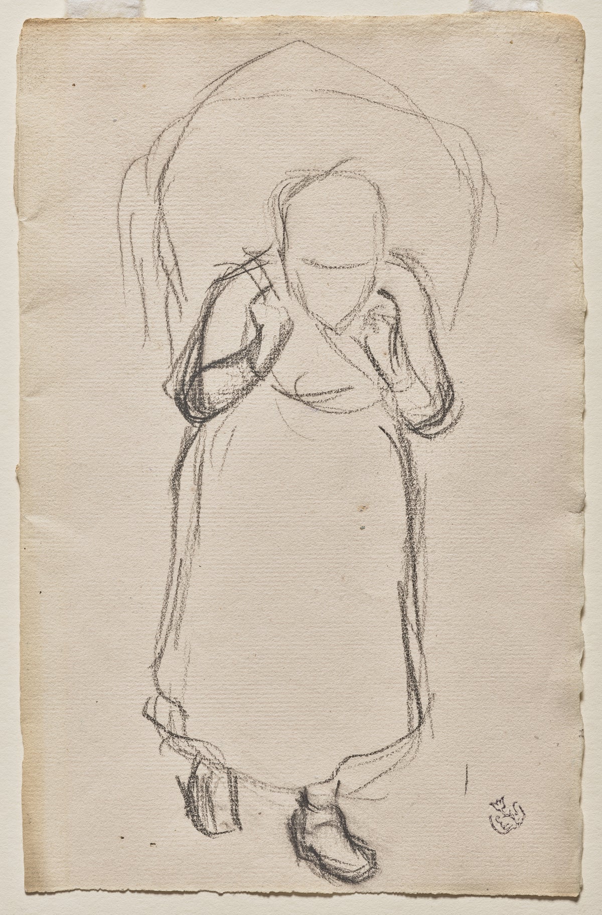 Study for "Seaweed Gatherers, Yport" by Claude-Emile Schuffenecker