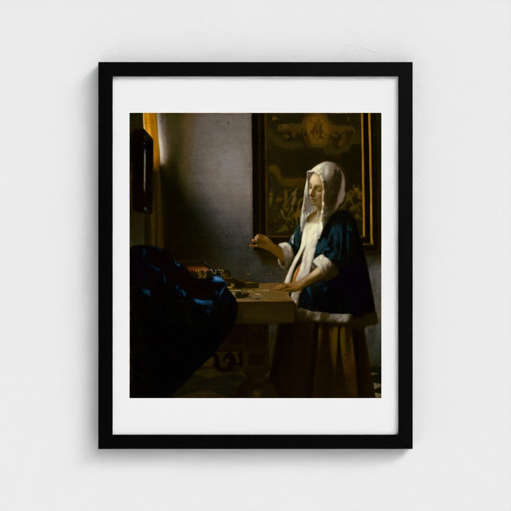 Woman Holding a Balance — Johannes Vermeer