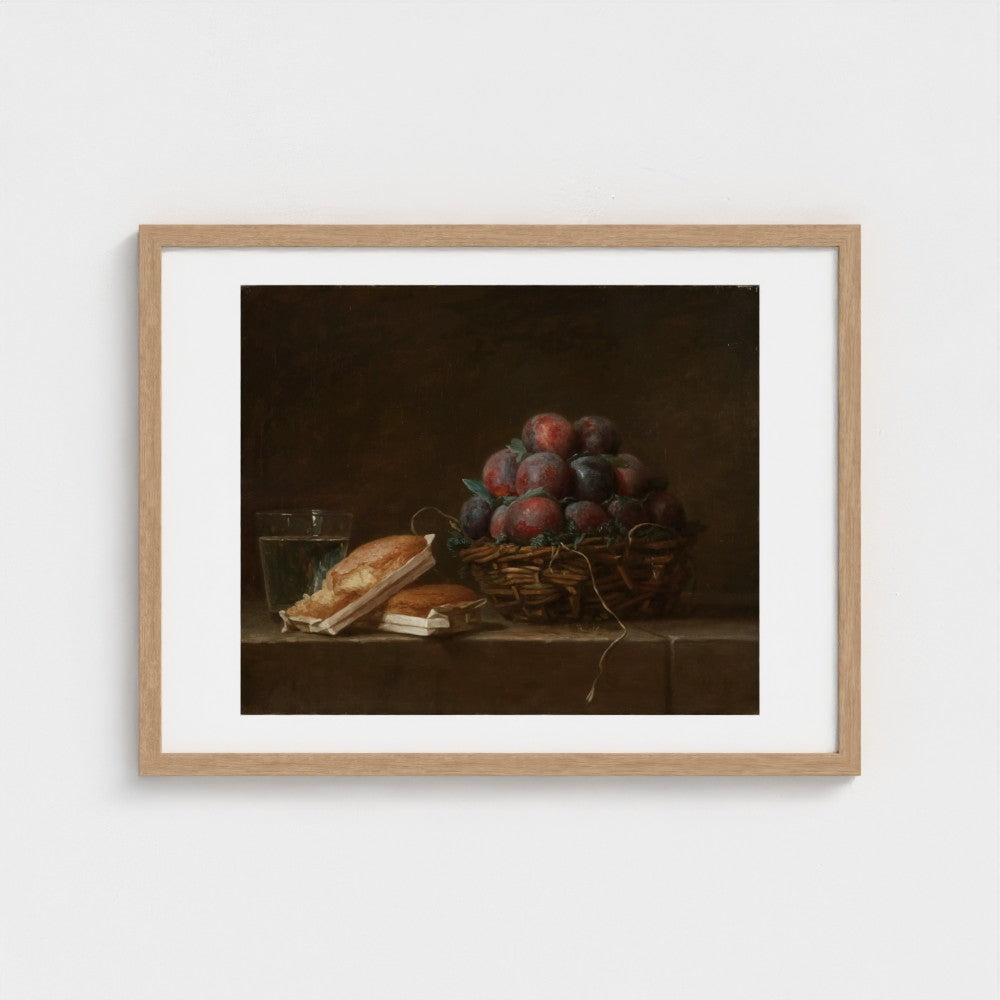 Basket of Plums — Anne Vallayer-Coster