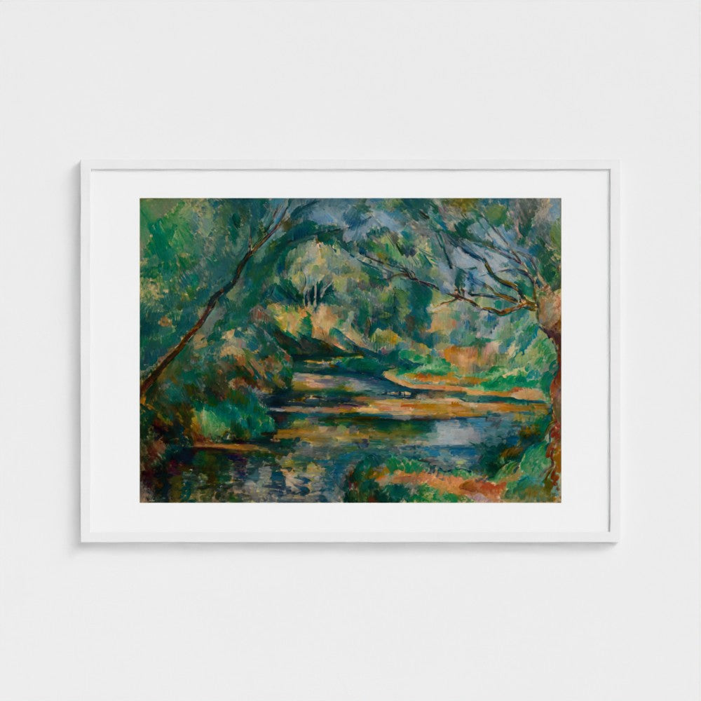 The Brook by Paul Cézanne — White frame