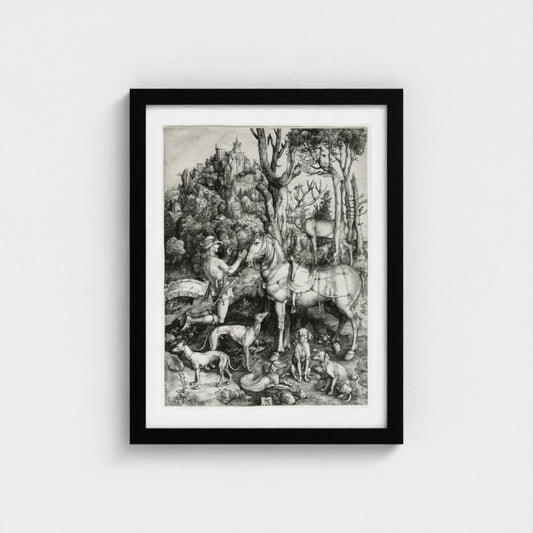 Albrecht Dürer, Saint Eustace, Palatine Editions black frame
