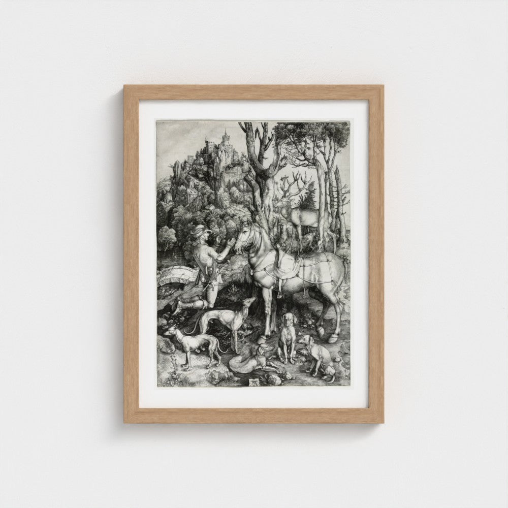 Albrecht Dürer, Saint Eustace, Palatine Editions natural frame
