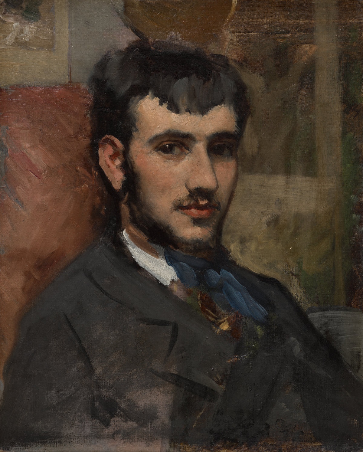 Frédéric Bazille, Portrait of Renoir, 1867