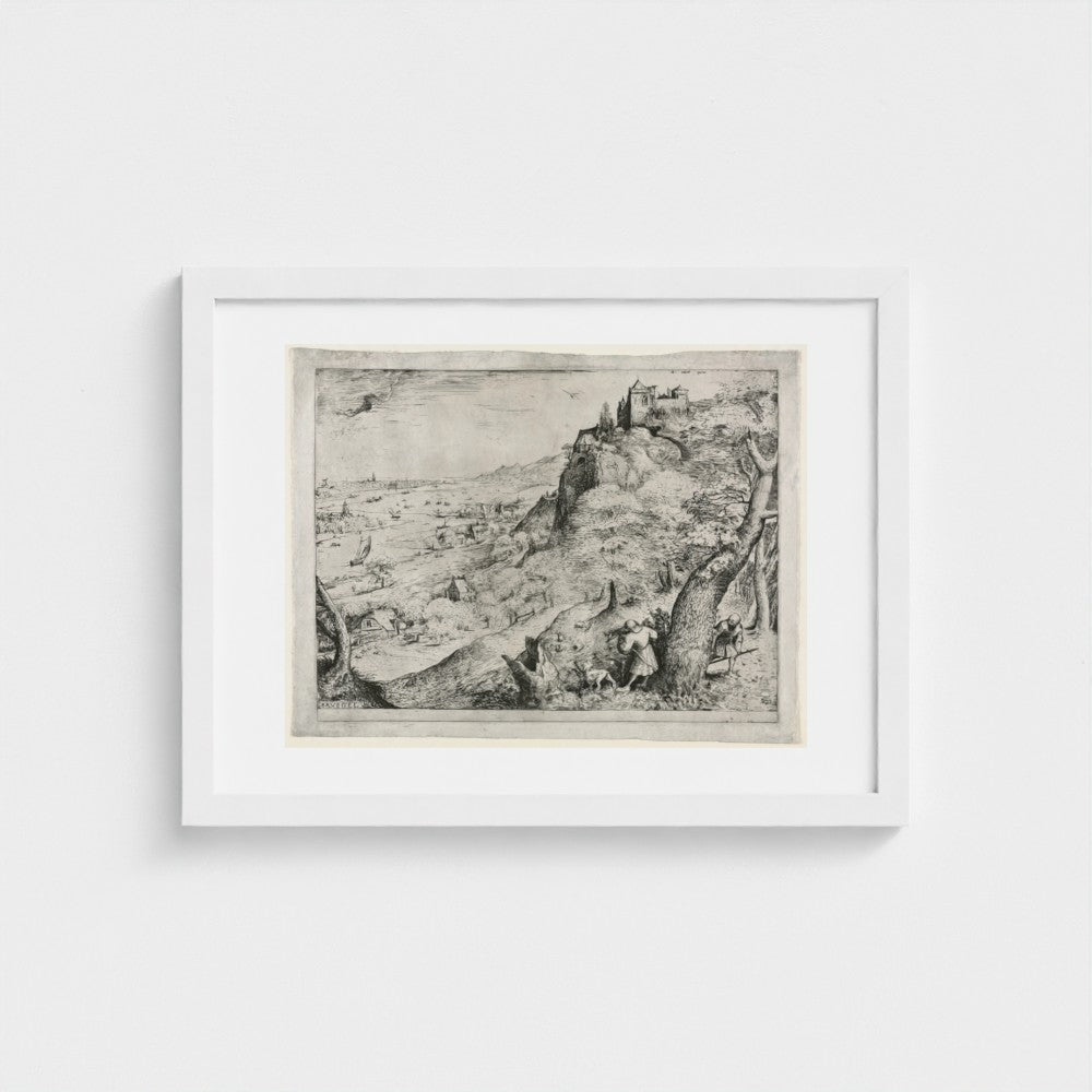 Pieter Bruegel, The Rabbit Hunt, white frame