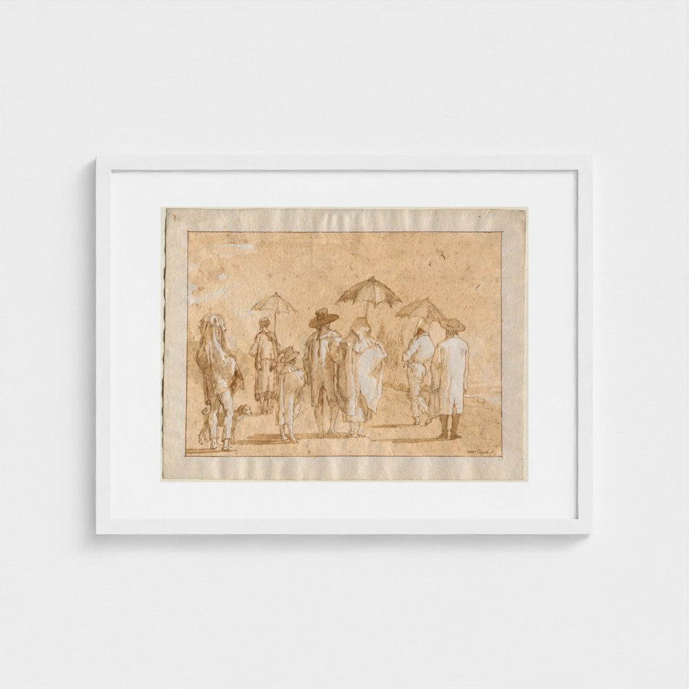 A Spring Shower — White frame