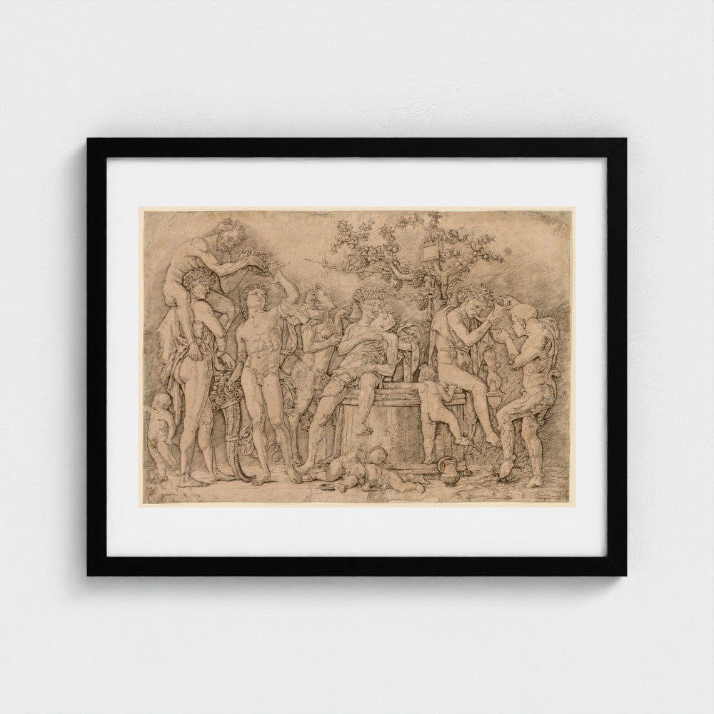Bacchanal with a Wine Vat — Black frame