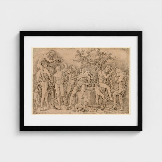 Bacchanal with a Wine Vat — Black frame