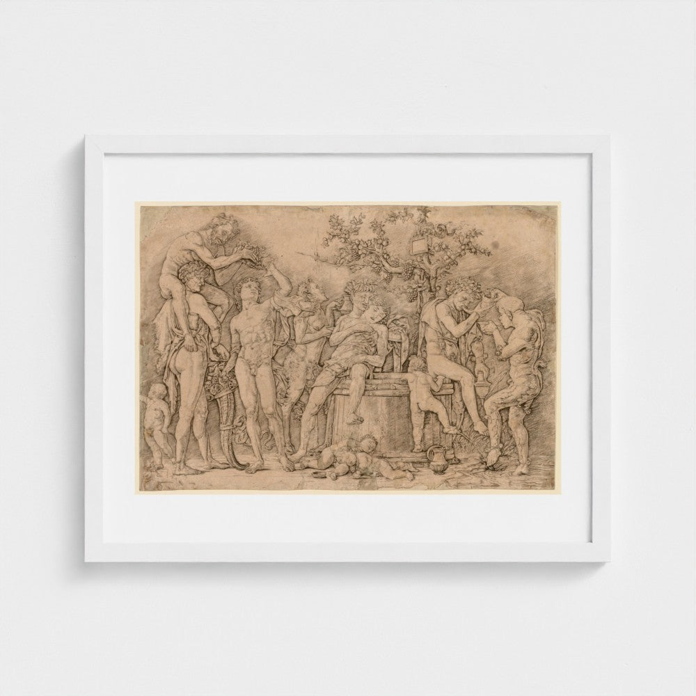 Bacchanal with a Wine Vat — White frame