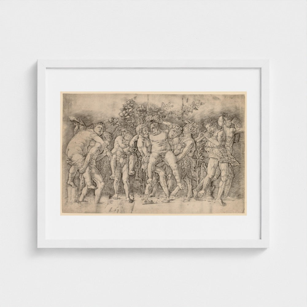 Bacchanal with Silenus — White frame