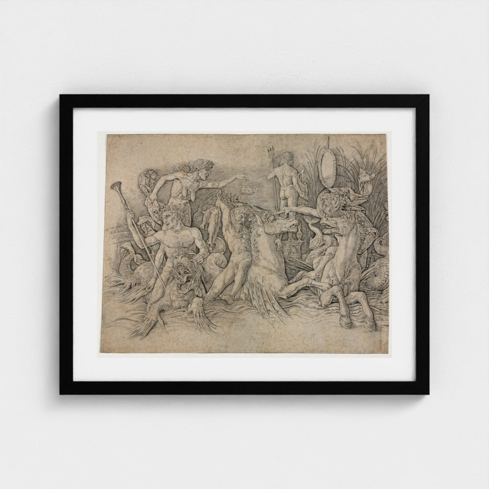Battle of the Sea Gods - left portion — Black frame