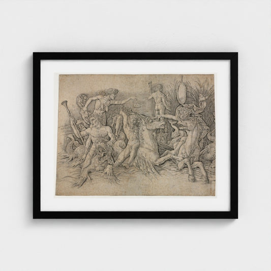 Battle of the Sea Gods - left portion — Black frame