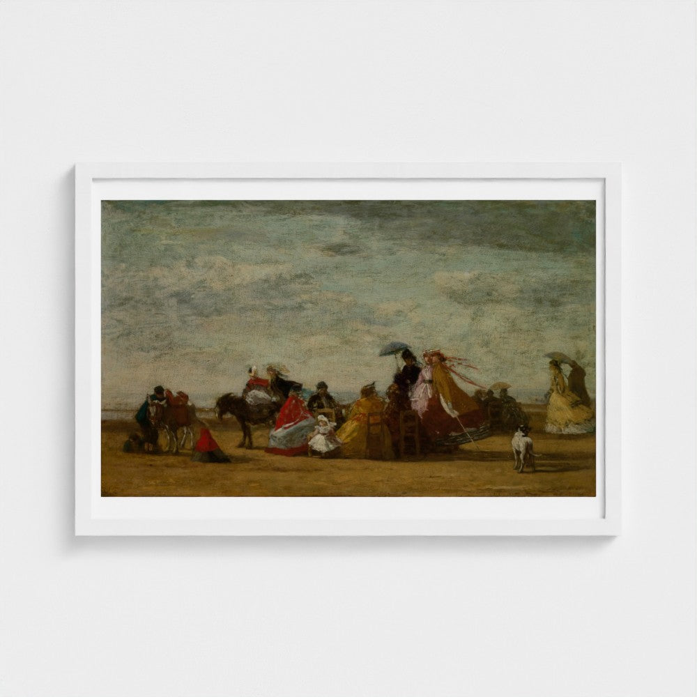 Beach Scene — White frame