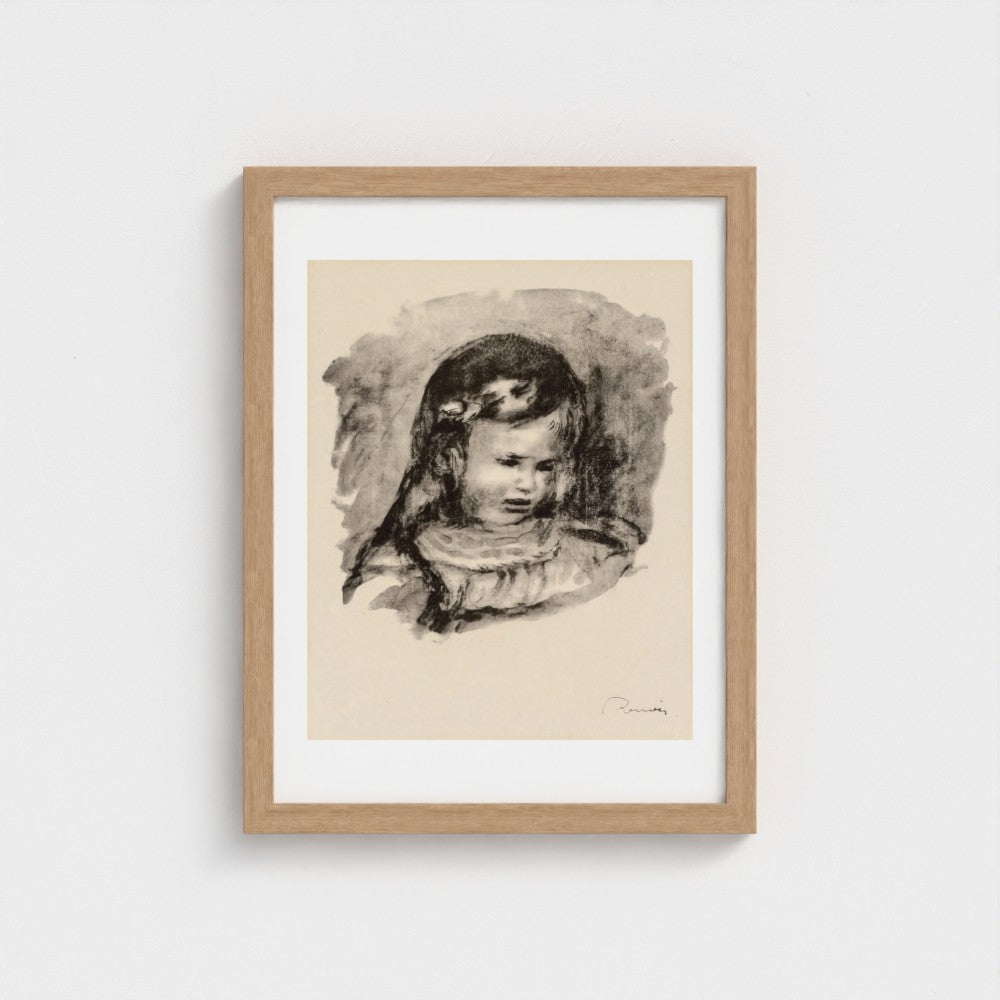 Claude Renoir, the Head Lowered (Claude Renoir, la tête baissée) — Natural frame