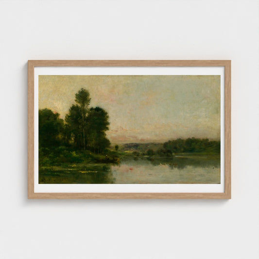 The Hillsides of Méry-sur-Oise — natural frame, 60 × 40 cm