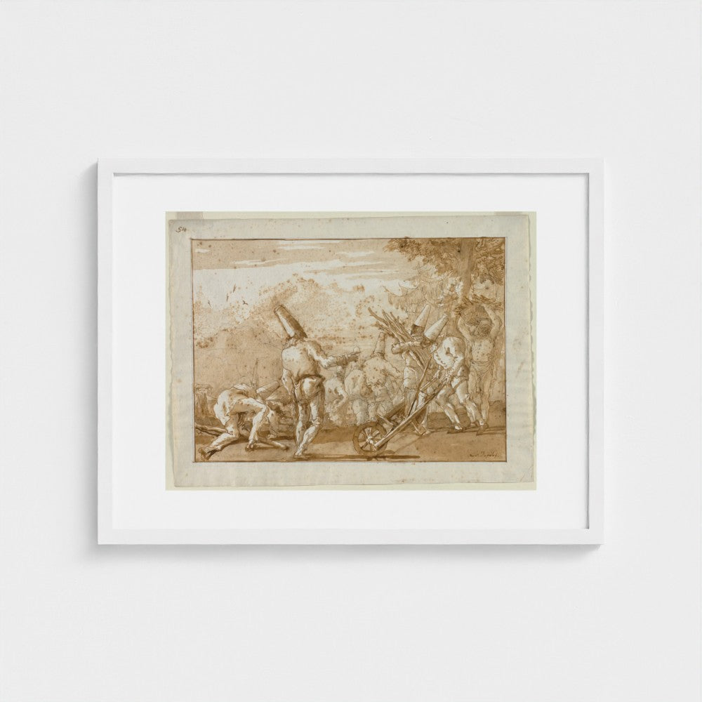 Gathering Wood — White frame