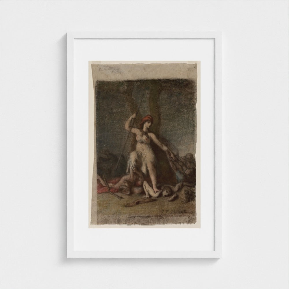 Liberty — White frame, 40 × 60 cm