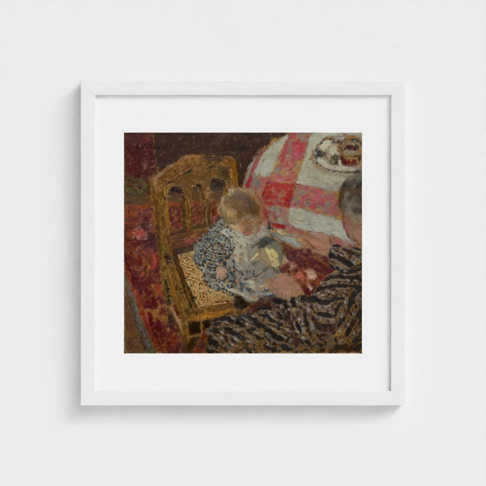 Luncheon (Annette and Her Grandmother) — White frame