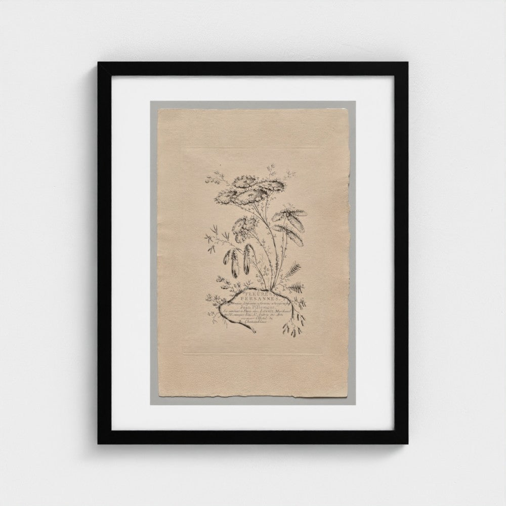 Persian Flowers (2022.250.1) — Black frame