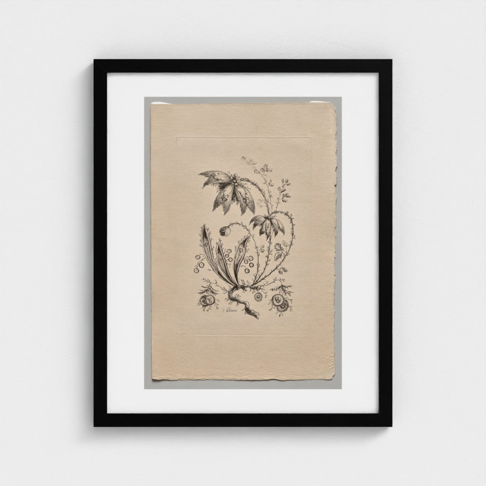 Persian Flowers (2022.250.3) — Black frame