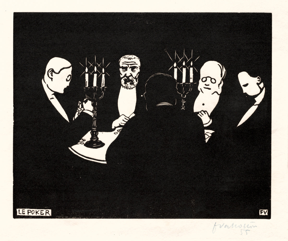 Poker by Félix Vallotton