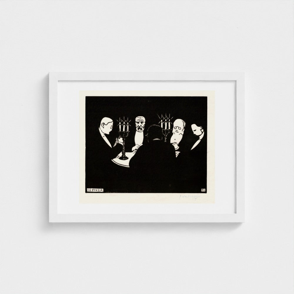 Poker — White frame