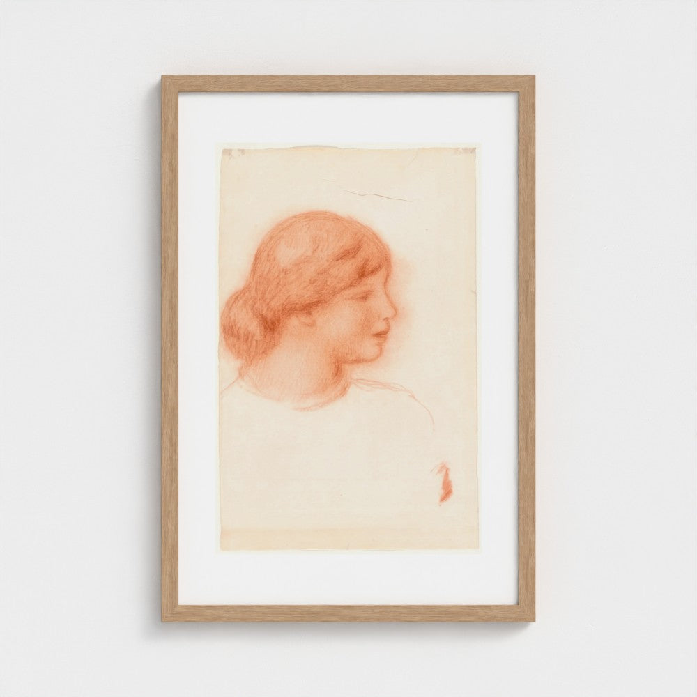 Profile of a Young Woman — Natural frame