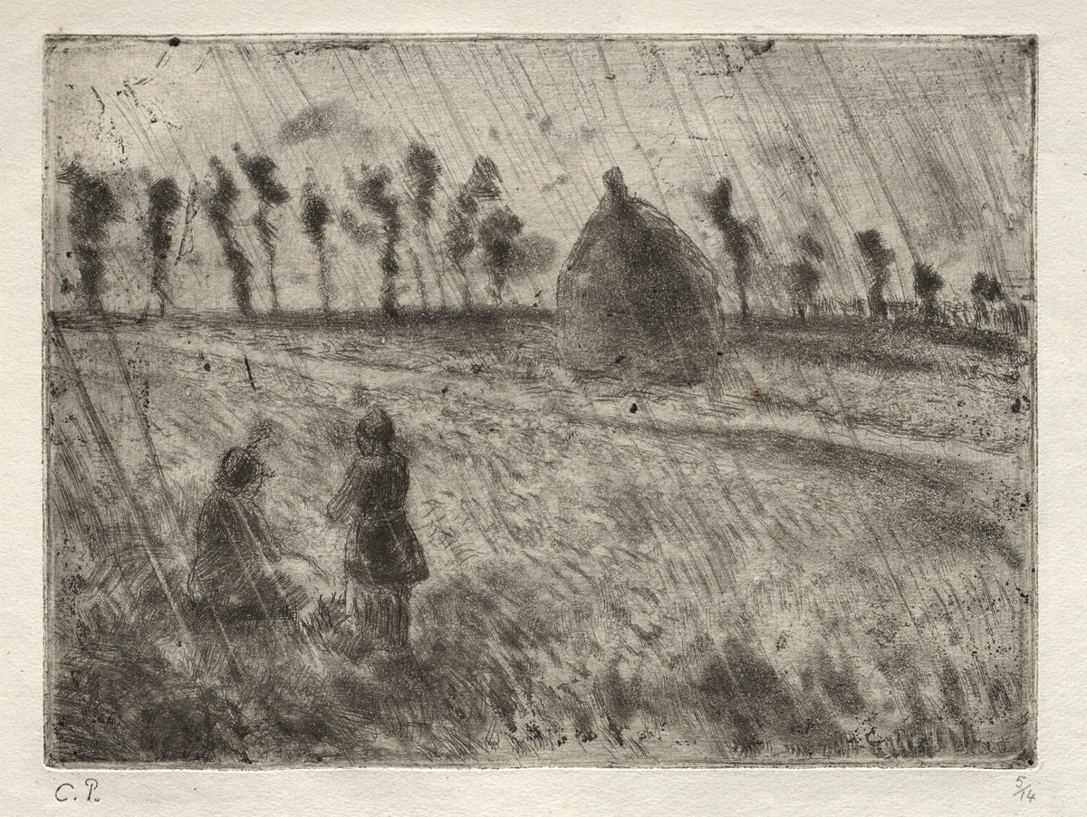 Rain Effect by Camille Pissarro