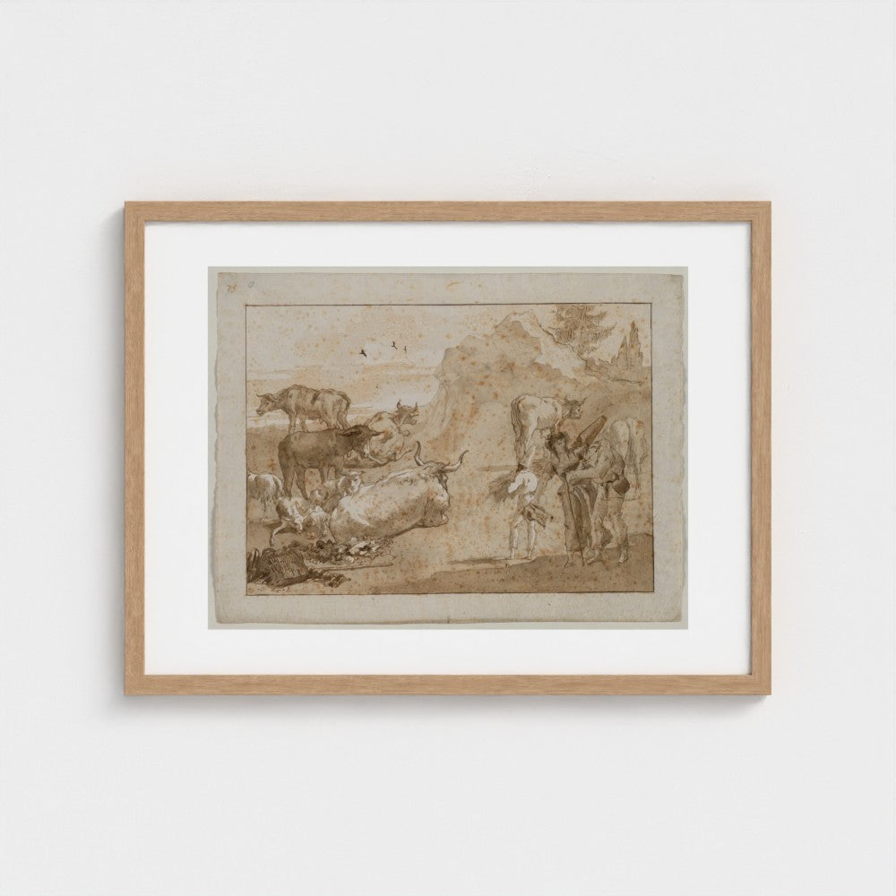 Sheep and Cows — Natural frame