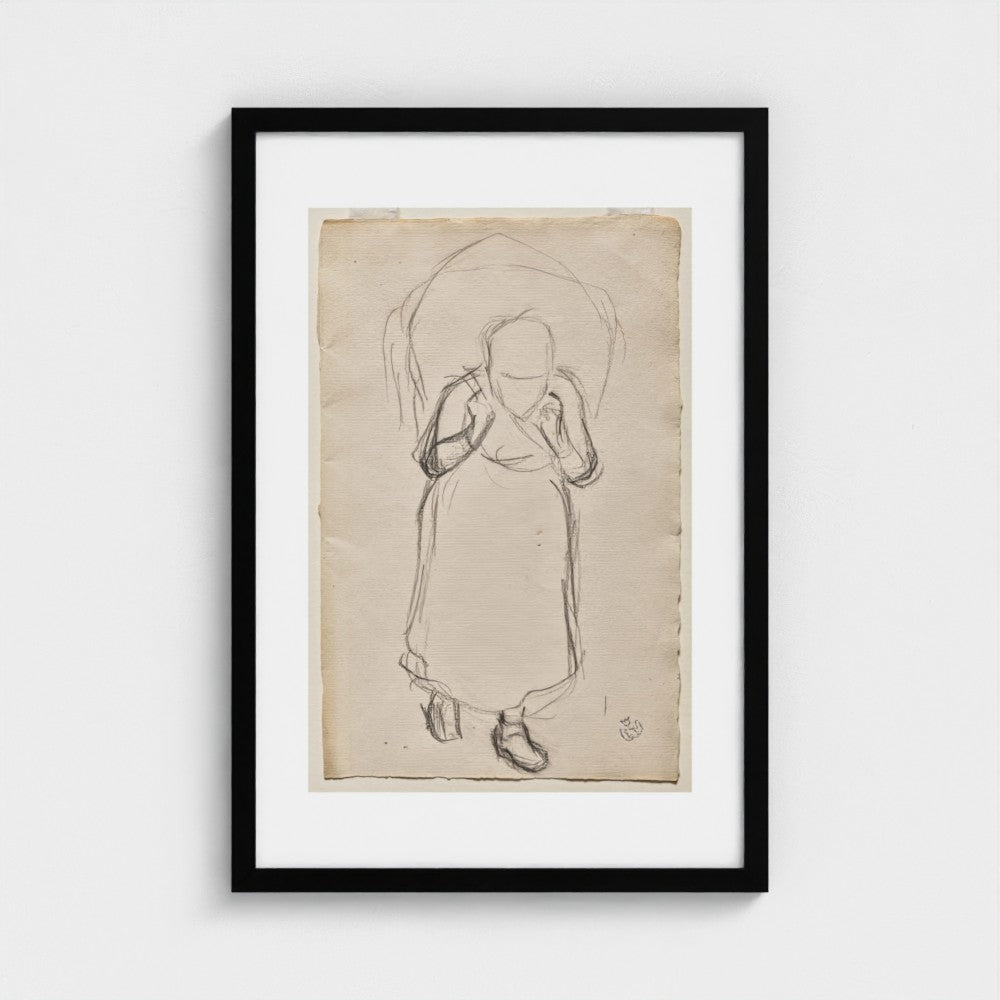 Study for "Seaweed Gatherers, Yport" — Black frame