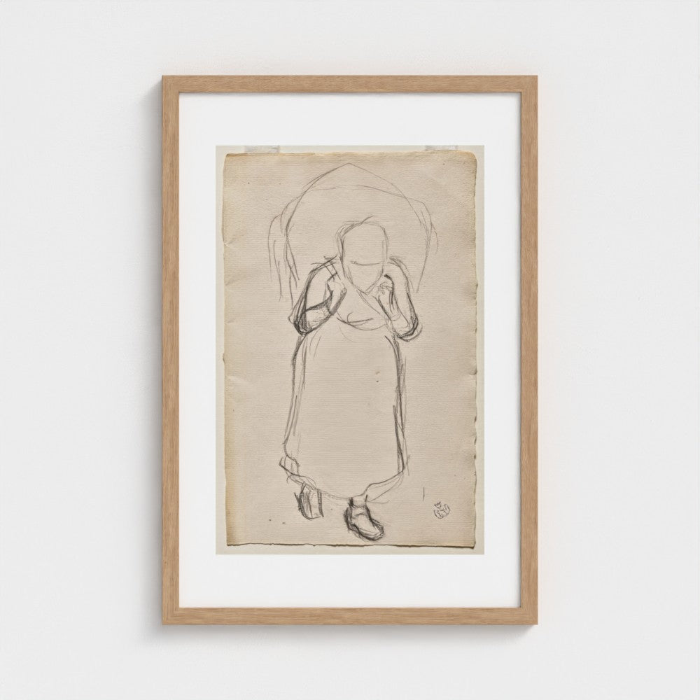 Study for "Seaweed Gatherers, Yport" — Natural frame