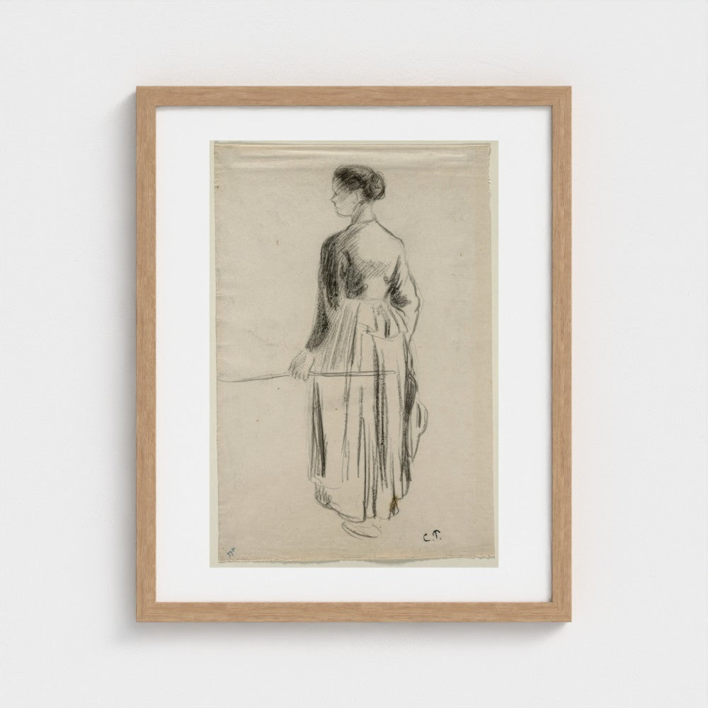 The Cowherdess, Eragny — Natural frame