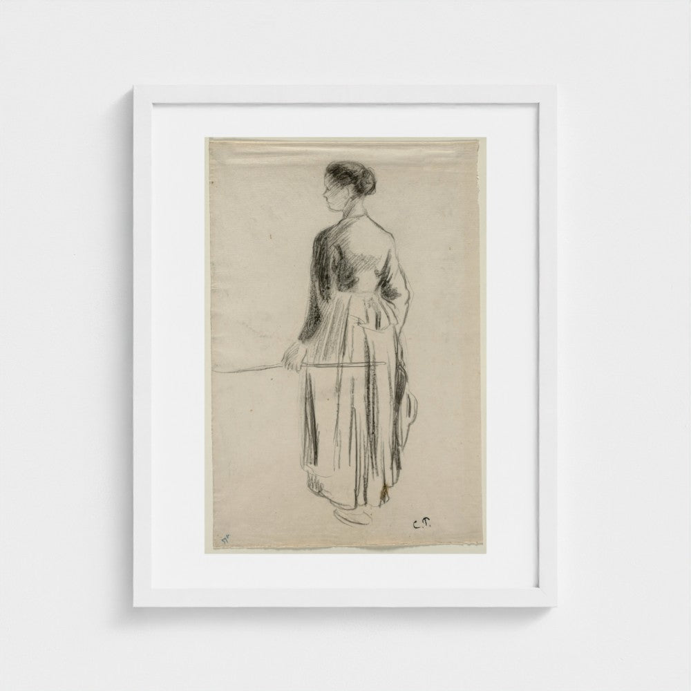 The Cowherdess, Eragny — White frame