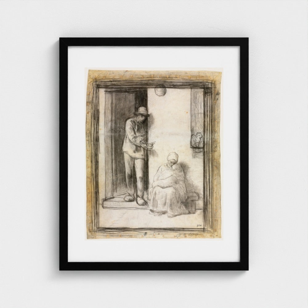 The Sick Child — Black frame
