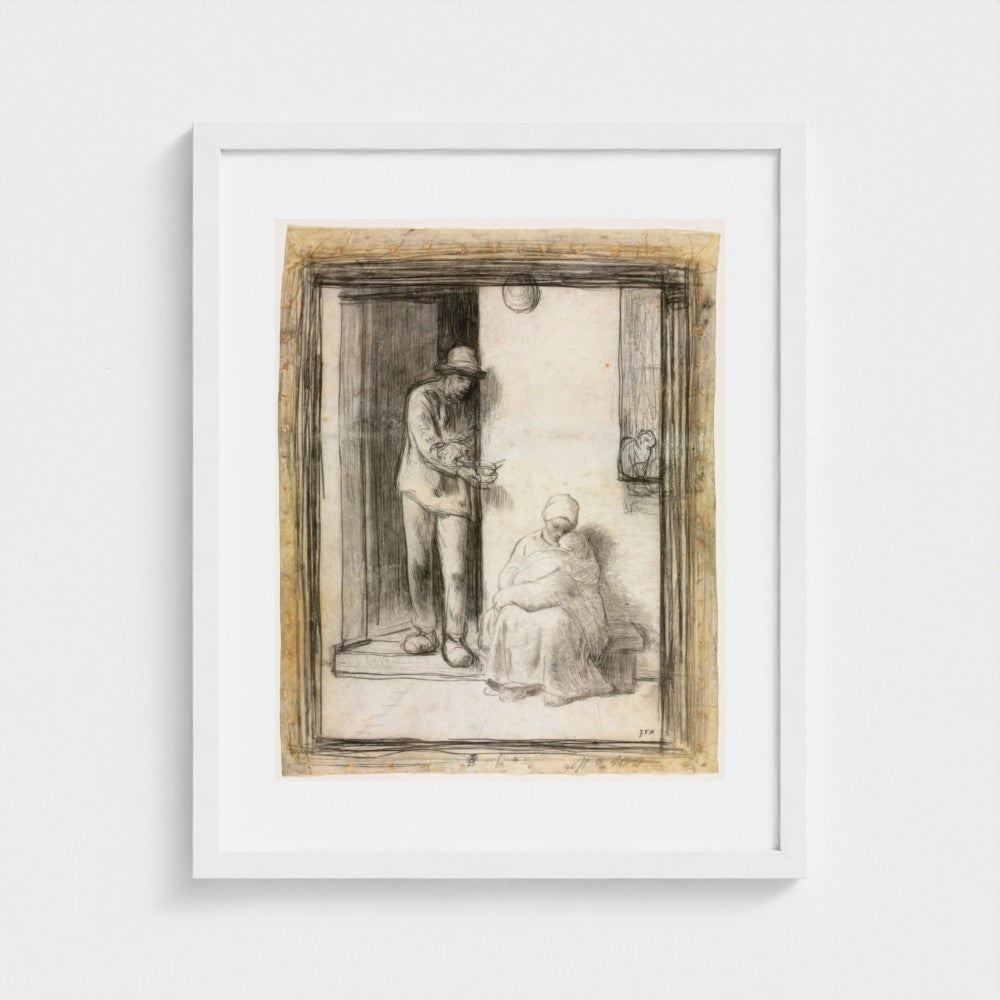 The Sick Child — White frame
