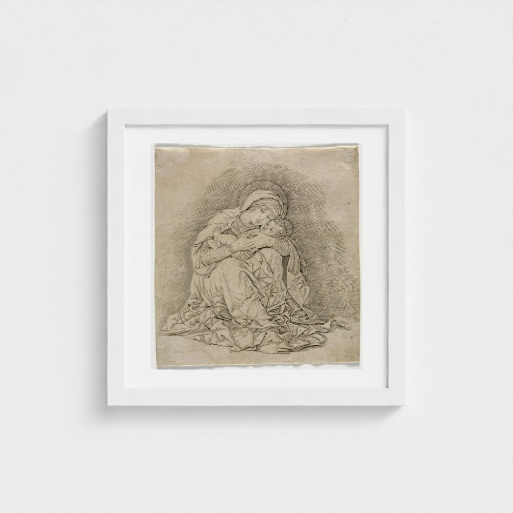 Virgin and Child — White frame