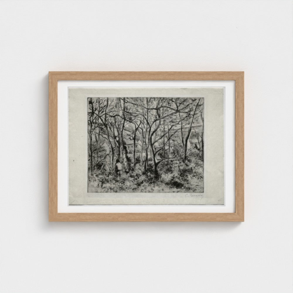 Wooded Landscape at L'Hermitage, Pontoise — Natural frame